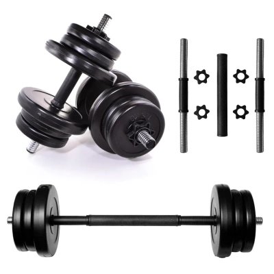 Гантелі композитні розбірні 2 х 11 кг + зʼєднювач